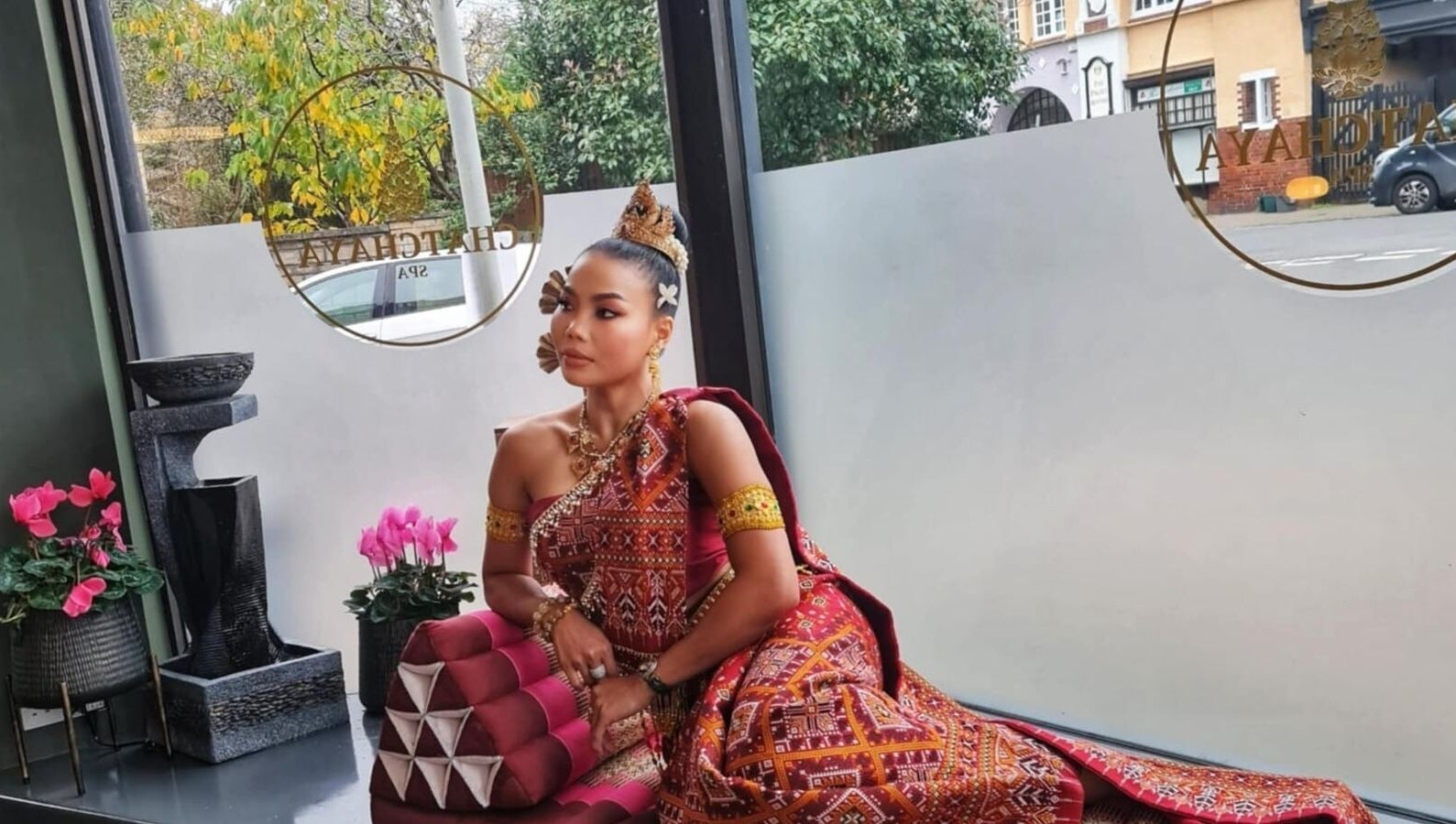 Chatchaya Spa's serene ambiance in Penarth, Wales, GB, showcasing a traditional cultural setting.