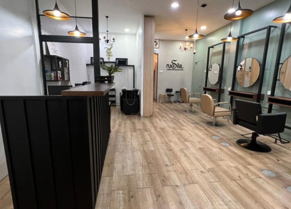 Inside Rusilaspa - Laguna SP Kedah, sleek salon design at Sungai Petani, Kedah, MY.