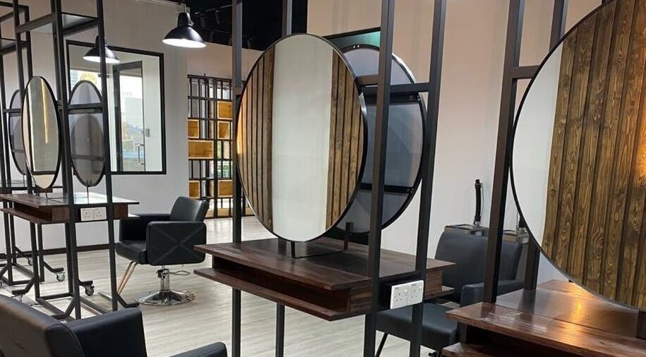 Modern salon station at Rusilaspa Elevate Gravitas Pauh Jaya, Prai in Seberang Prai, Penang, MY.