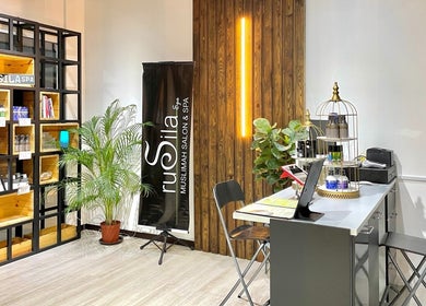 Reception area of Rusilaspa Elevate Gravitas Pauh Jaya, Prai, featuring modern decor in Seberang Prai, Penang, MY.