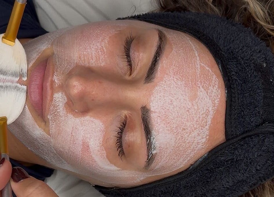 Relaxing facial treatment at Glow Co. Skincare in Walgrave, GB, enhancing skin radiance with expert care.