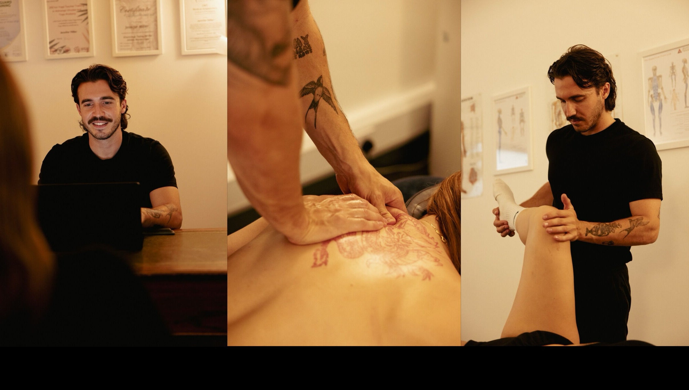 Liam Collins - Sports Massage Therapist & Lifestyle Coach giving a massage in Liverpool, England, GB.