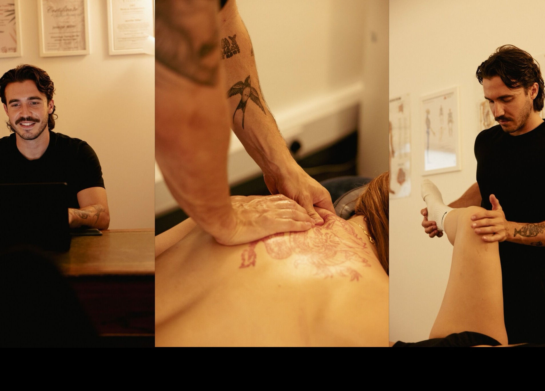 Liam Collins - Sports Massage Therapist & Lifestyle Coach giving a massage in Liverpool, England, GB.