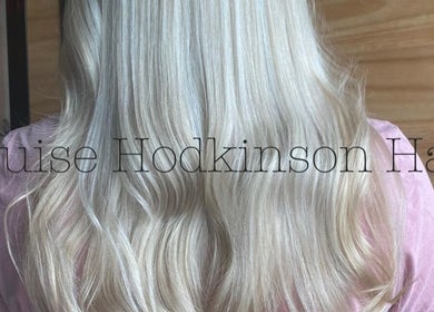 Silky blonde hair styled at Louise Hodkinson Hair, Yeerongpilly, Queensland, AU.