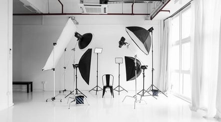 Photography setup at Studio Space, Singapore, SG with professional lighting equipment.