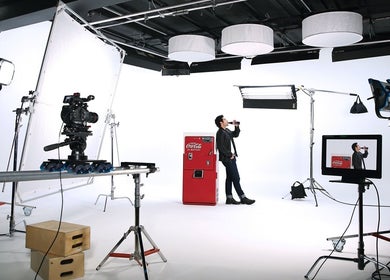 Spacious Studio Space in Singapore, SG with professional camera setup and lighting for creative projects.