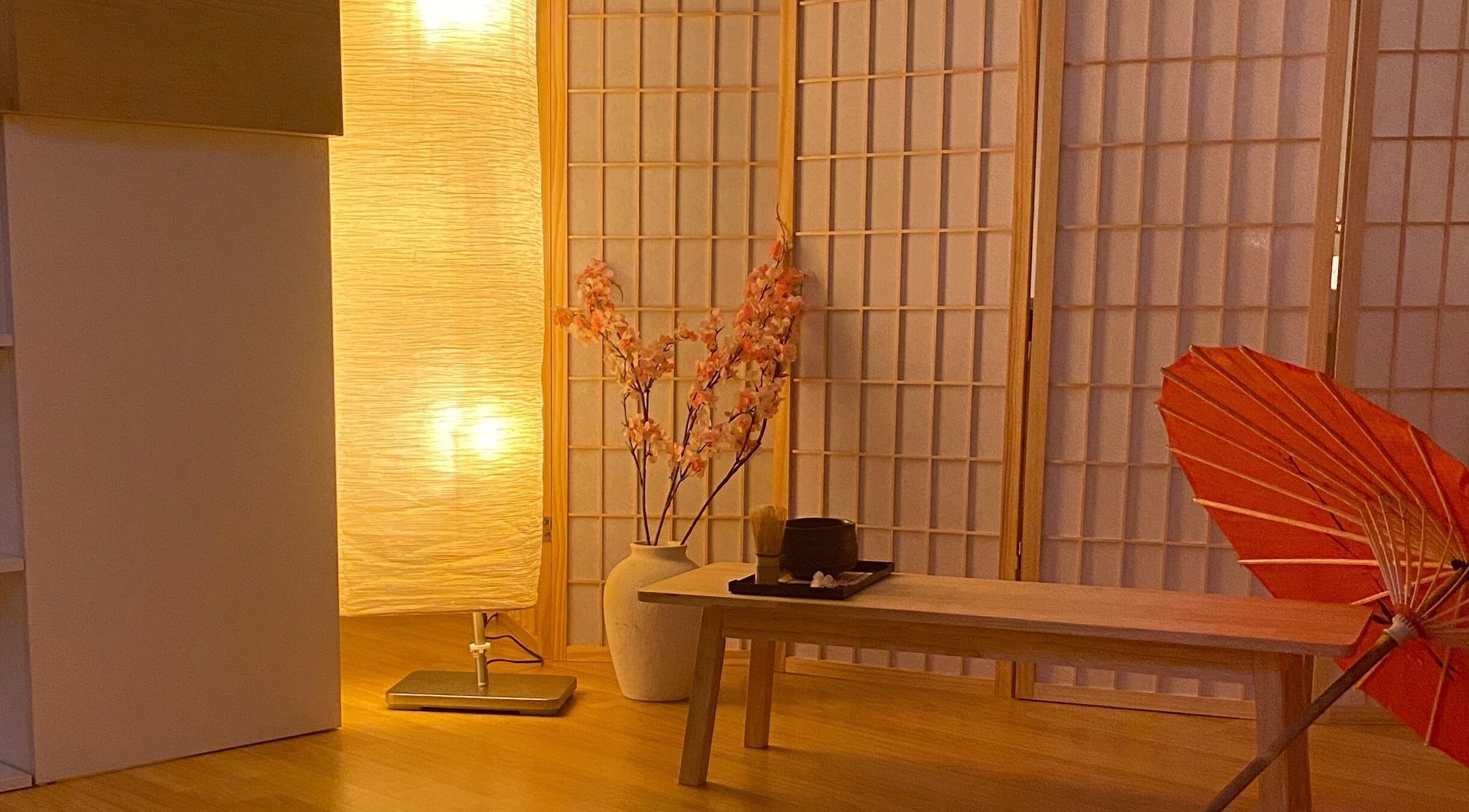 Tranquil Japanese decor at Spa Asuka / Japanese Retreat, Sydney, New South Wales, AU.