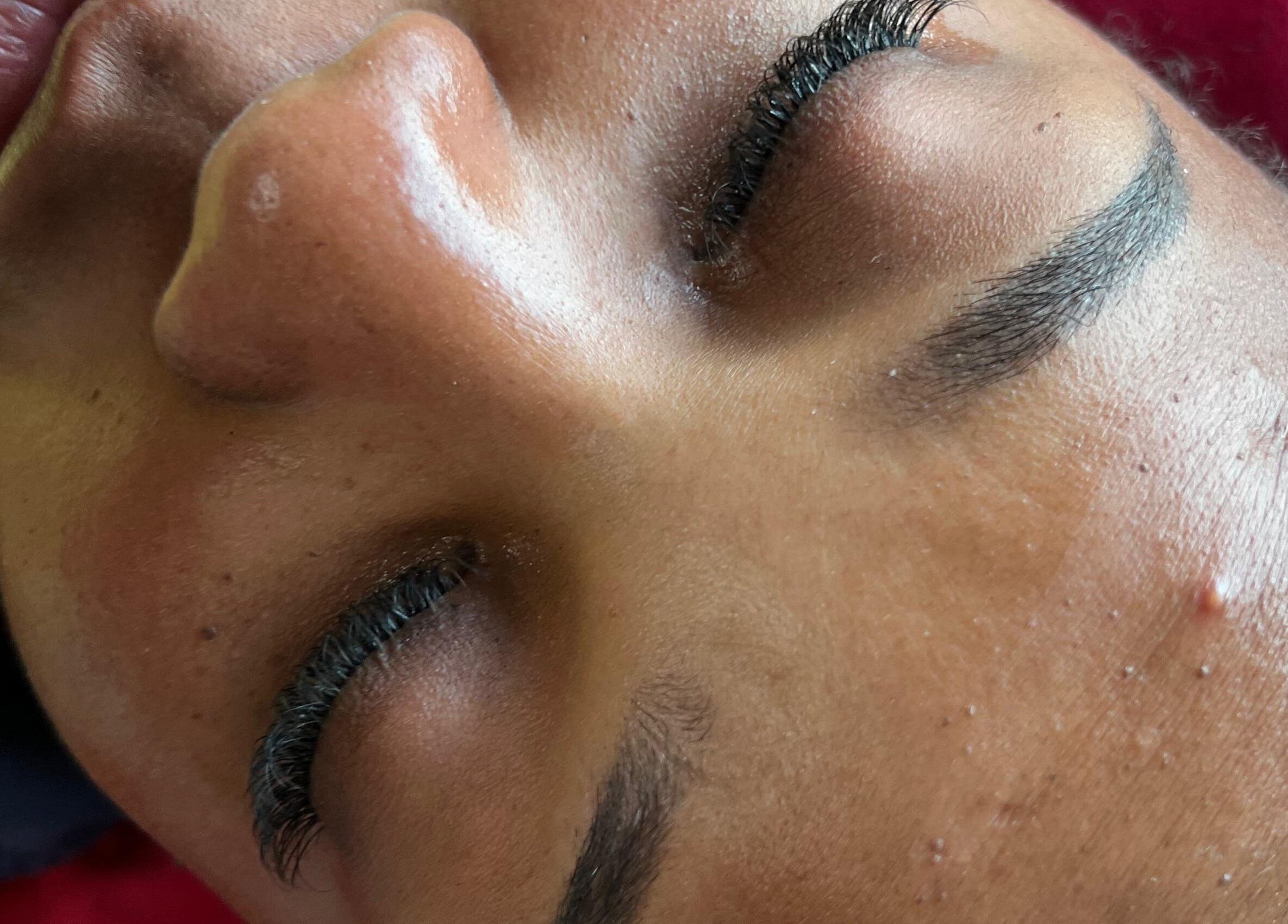 Close-up of elegant eyebrows at Ubuhle Bebhudango Beauty Studios, Ga-nala, Mpumalanga, ZA.