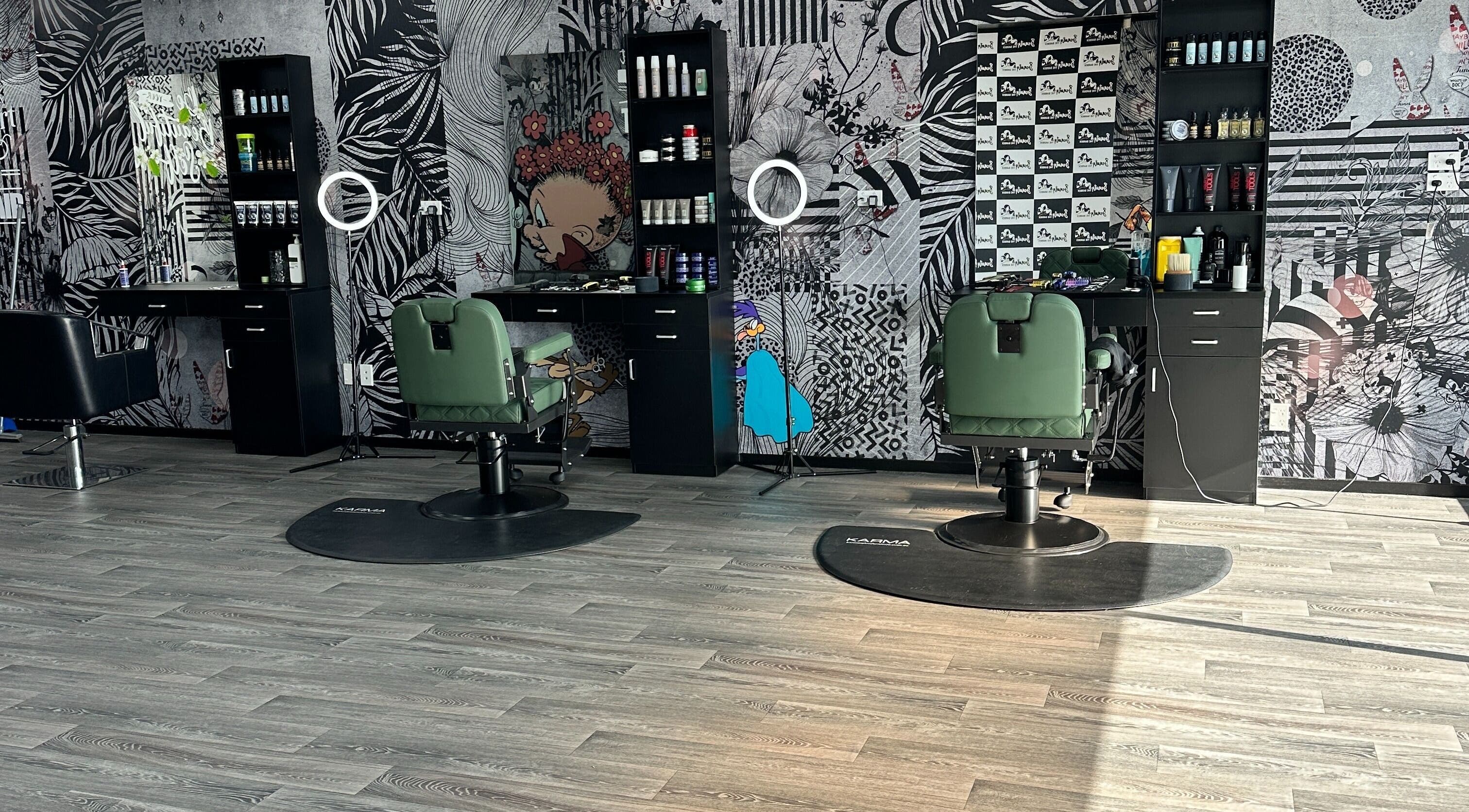 Modern salon interior at Beauty and the Barber Waipukurau, Waipukurau, Hawke's Bay Region, NZ with stylish decor.