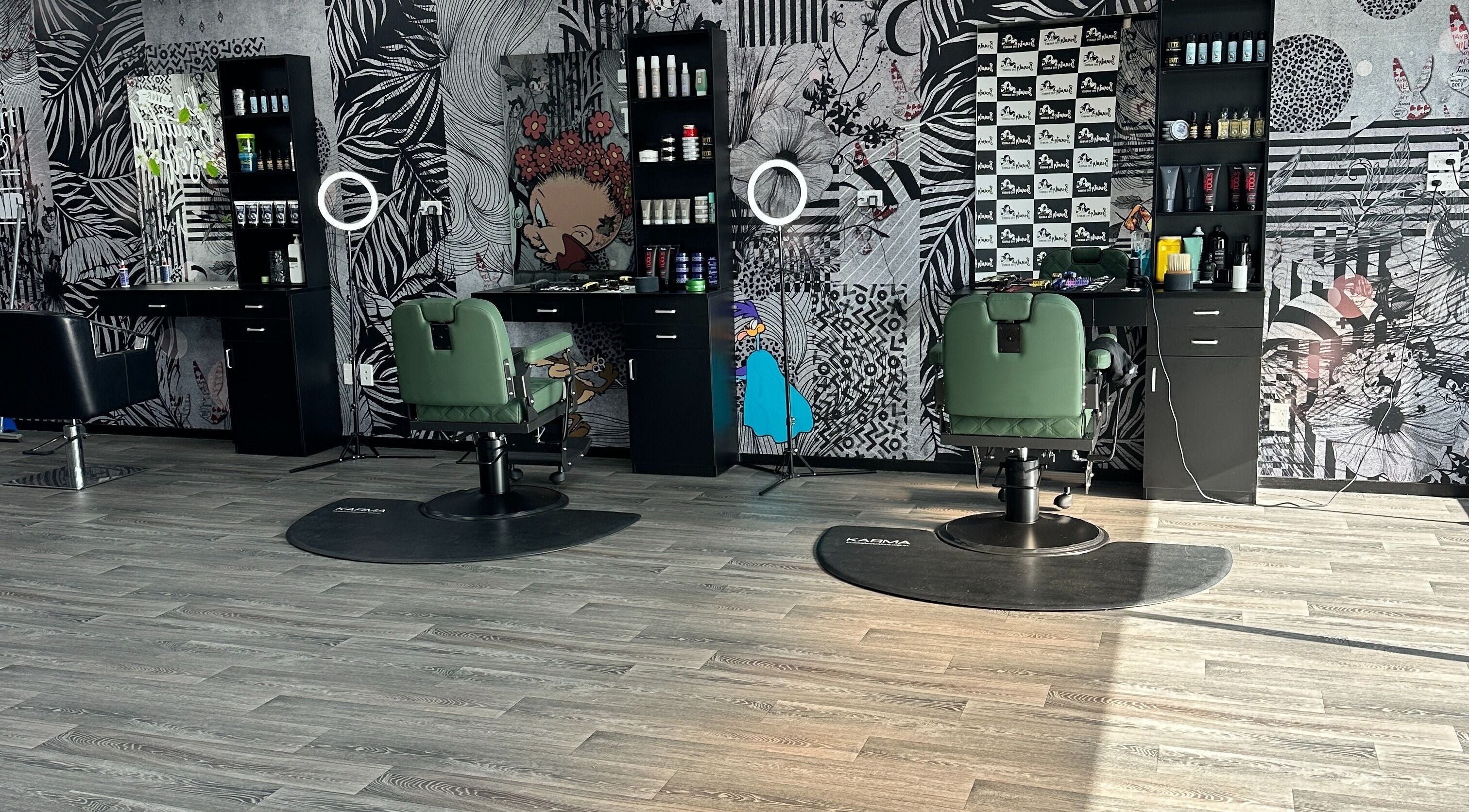 Modern salon interior at Beauty and the Barber Waipukurau, Waipukurau, Hawke's Bay Region, NZ with stylish decor.