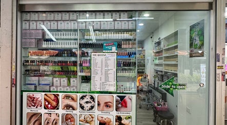 The Queenz in Singapore showcases diverse beauty treatments in a well-stocked, inviting salon environment.