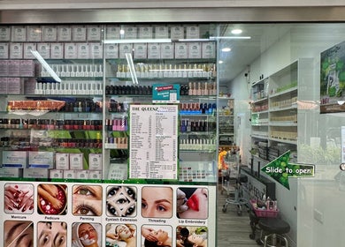 Front view of The Queenz beauty salon showcasing products and services in Singapore, Singapore, SG.