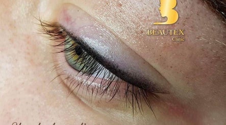 Close-up of an eye with enhanced lashes at Beautex Clinic Ellon, Ellon, Scotland, GB.
