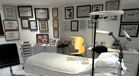 Elegant treatment room at Beautex Clinic-Permanent Makeup Aberdeen in Aberdeen, Scotland, GB. Certificates displayed.