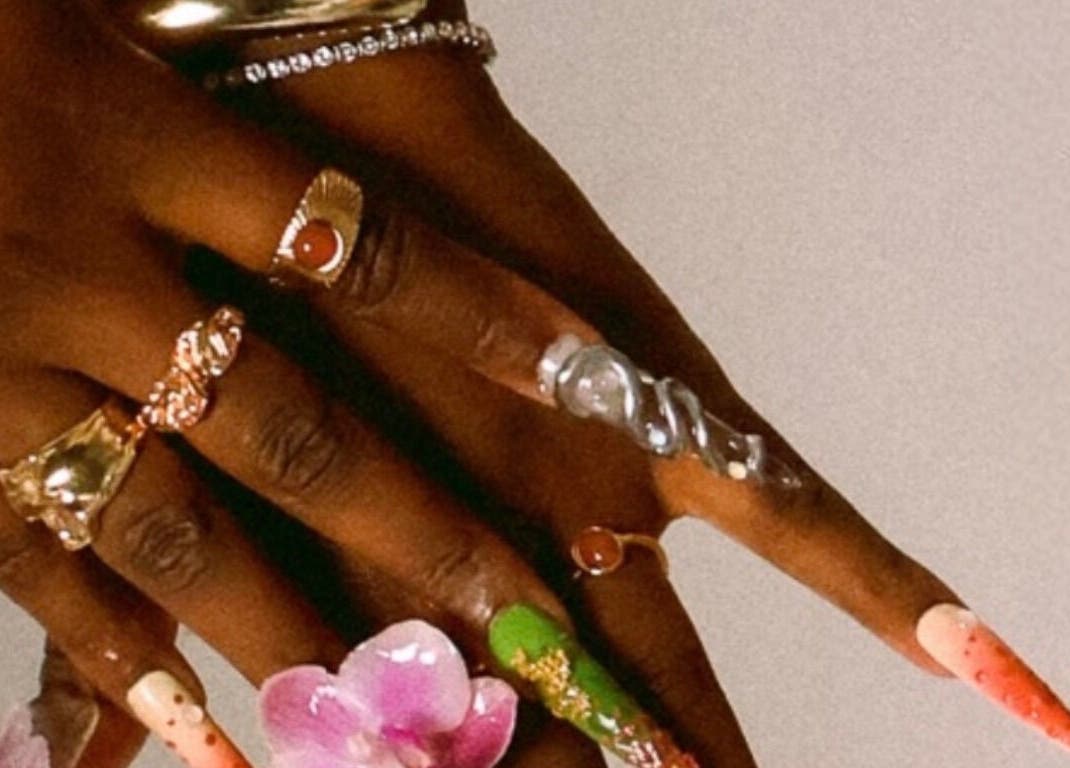 Creative nail art and ornately adorned hands at StudioEDN, Mount Druitt, New South Wales, AU.