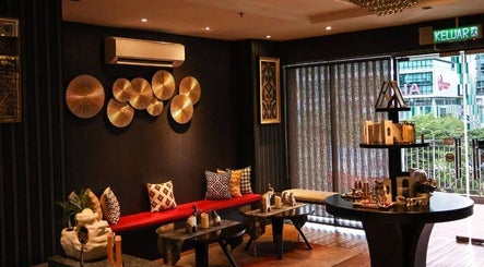 Elegant interior of Rama Rama Spa, Kota Kinabalu, Sabah, MY with stylish decor and cozy seating.