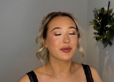Radiant woman with elegant makeup at Beauty by Anna May, Burnley, England, GB.