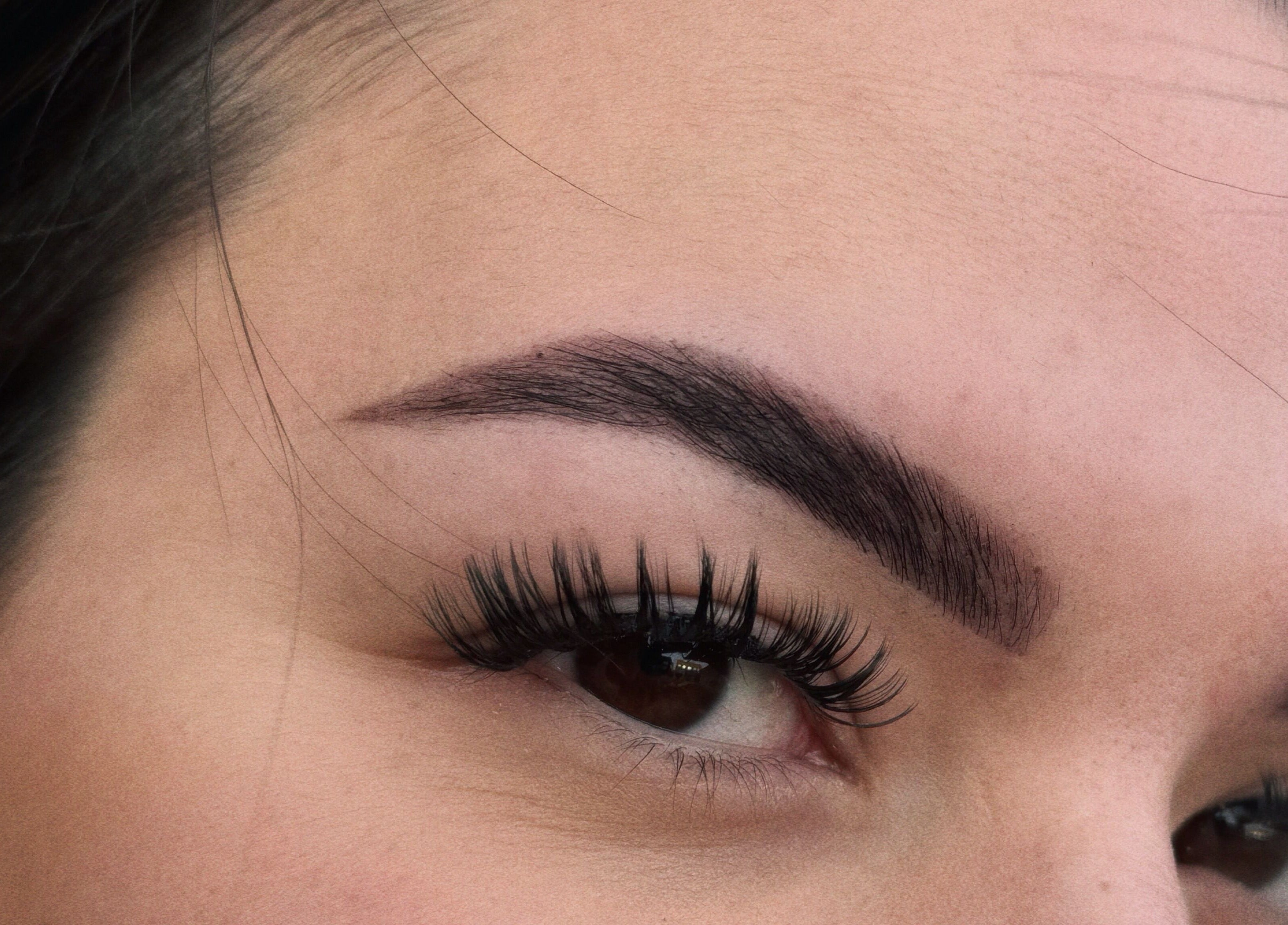Perfectly shaped eyebrows and lashes by BROWZBYCASS, Cambridge, Ontario, CA.