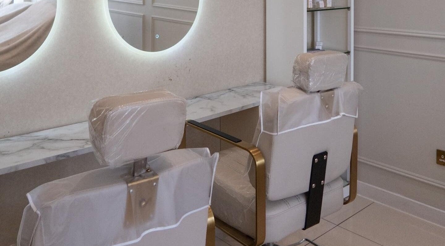 Modern salon chairs at Browbabe Welling, Welling, England, GB, offering a luxurious beauty experience.