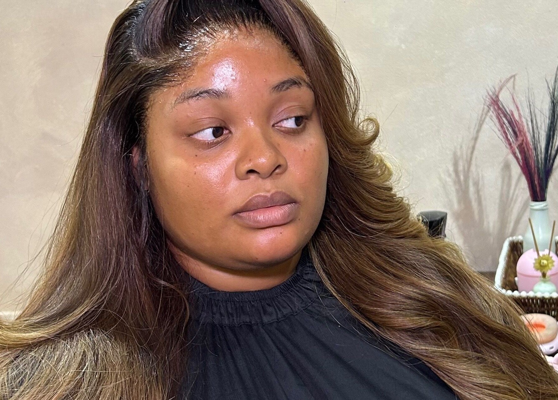 Woman with styled hair at Flawlyss Bundles, Lagos, Lagos, NG, showcasing beauty results.