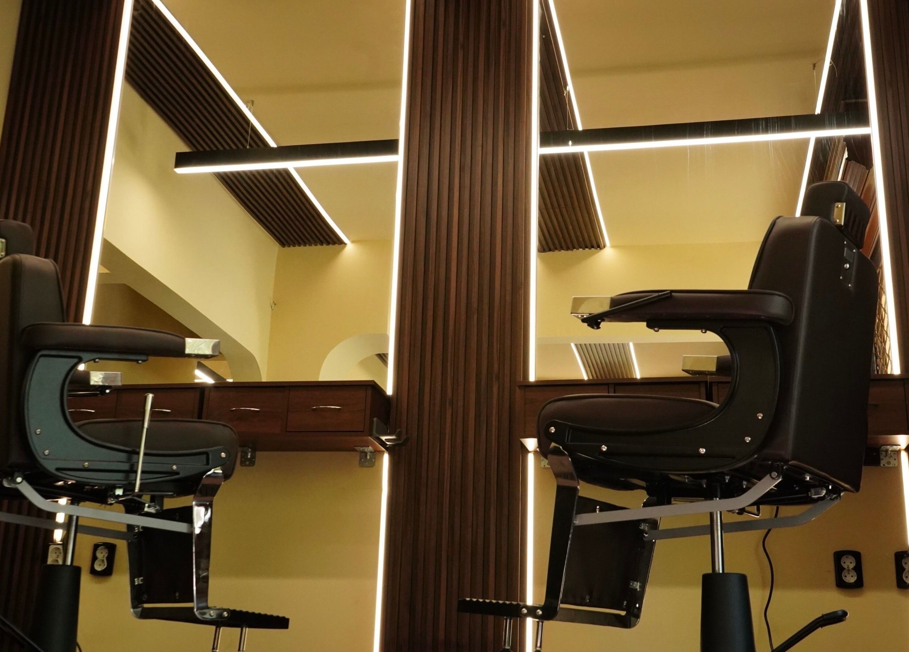 Elegant salon chairs at Masquerade, Sofia, Sofia City Province, BG, ready for a premium beauty experience.