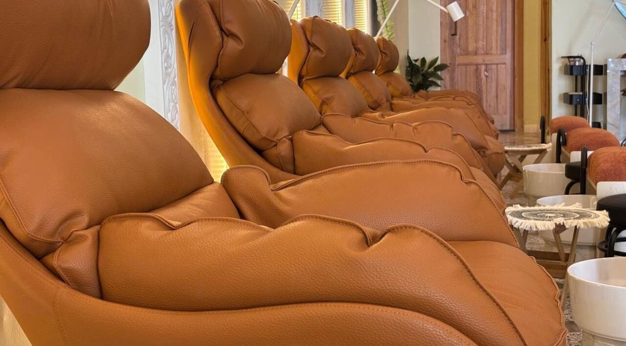 Comfortable massage chairs at Brillante Spa, Riyadh, Riyadh Province, SA offer luxury relaxation.