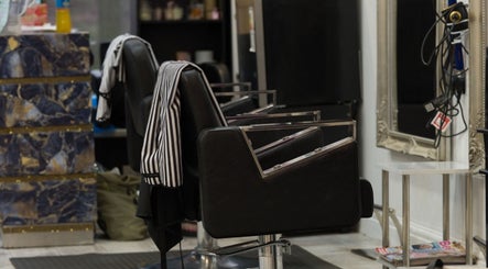 Elegant salon chairs at Flawless (Danni at Flawless) in Wigan, England, GB, showcasing a modern beauty setup.