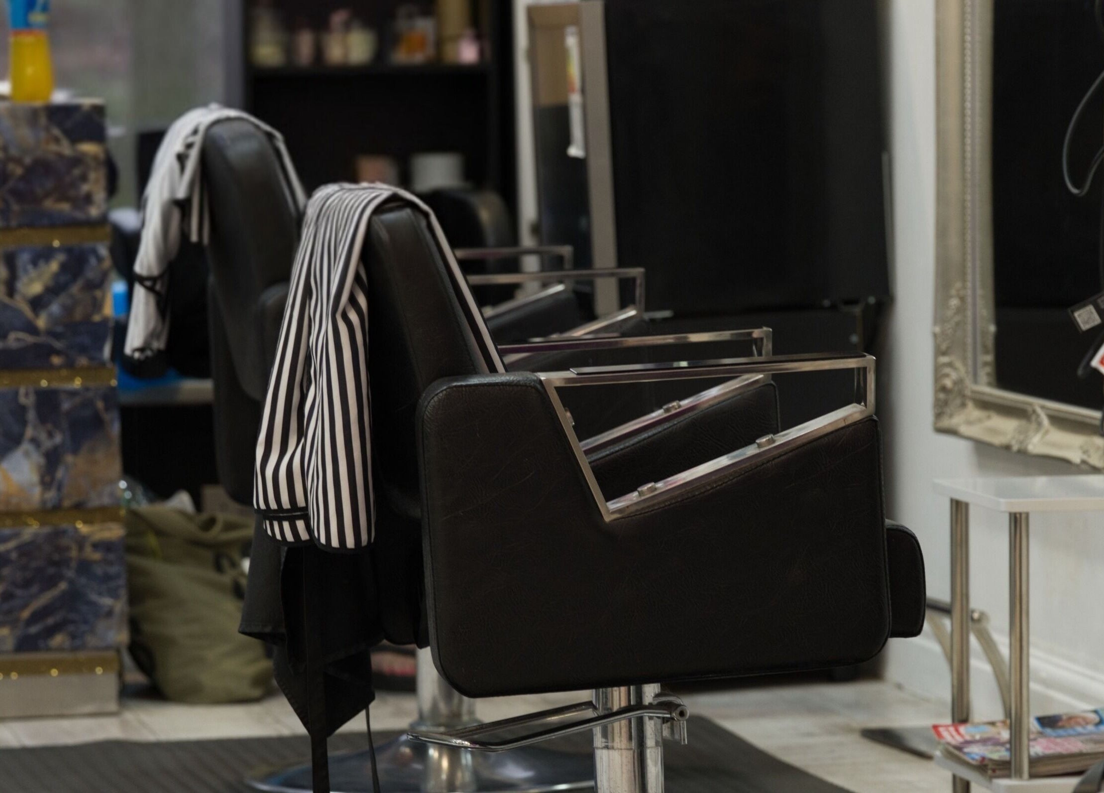 Modern salon chairs at Flawless (Danni at Flawless), Wigan, England, GB offering premium beauty services.