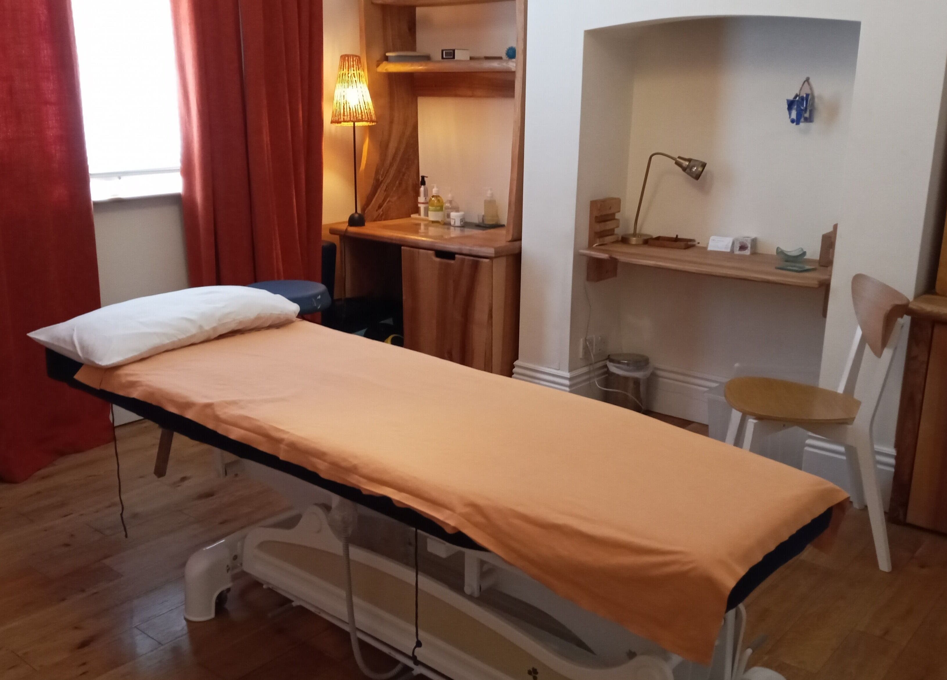 Serene therapy room with massage table at Therapy Room Sheffield S7, Sheffield, England, GB.