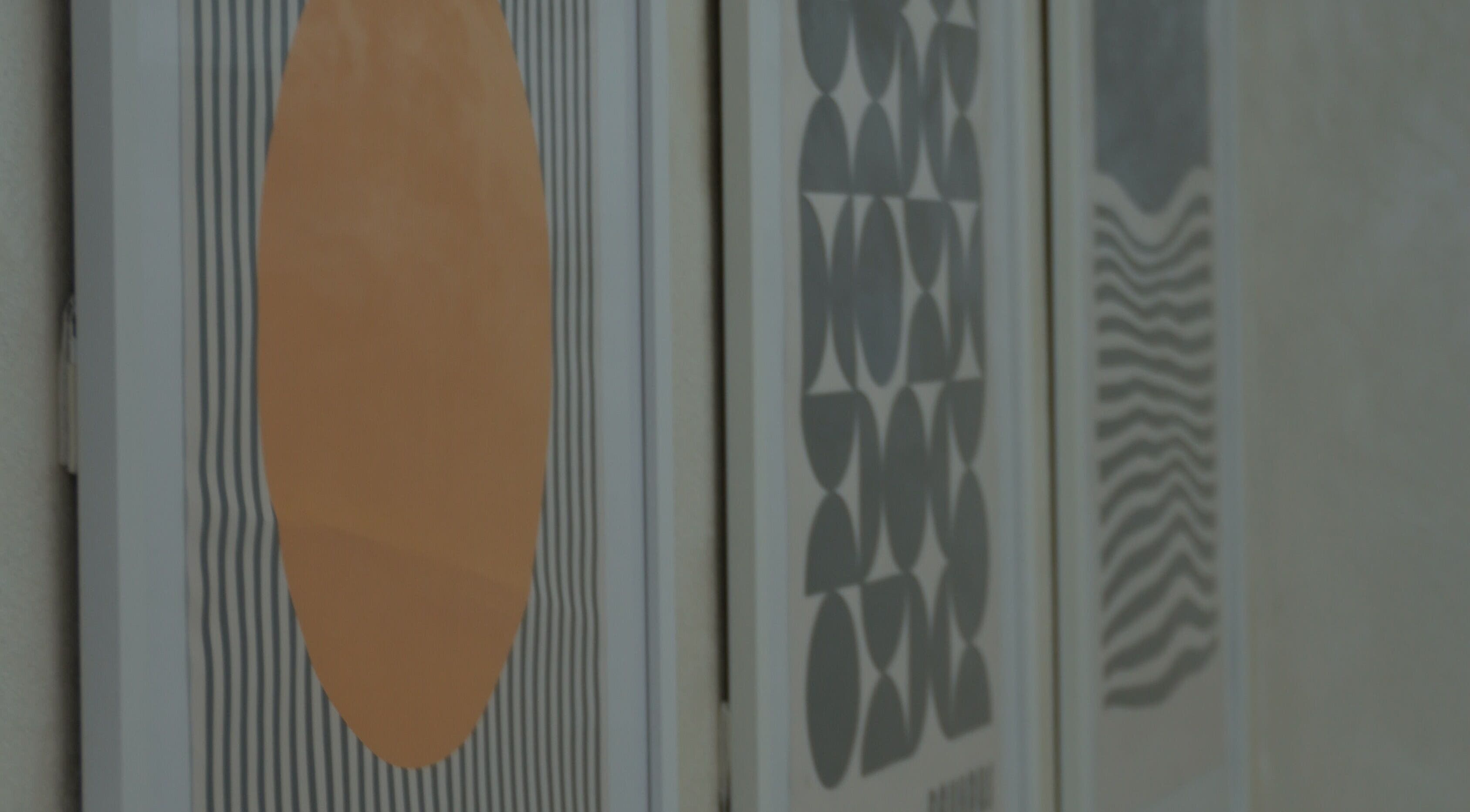 Stylish framed artwork on the wall of Bald Barber Studio, Varna, Varna, BG showcasing modern design.