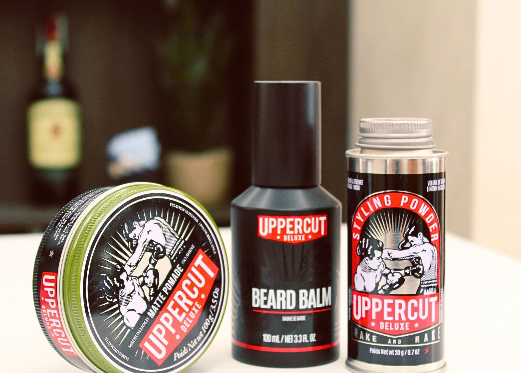 Uppercut grooming products displayed at Bald Barber Studio, Varna, Varna, BG for premium hair care.