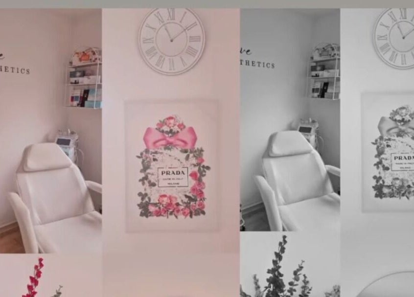 Elegant treatment room at Revive Esthetics, Peacehaven, England, GB with stylish decor and comfortable chair.