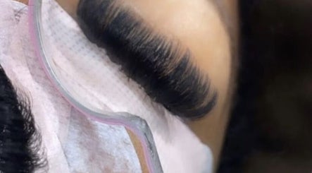 Close-up of eyelash extensions at Khanyela Luxe Studio, Randburg, Gauteng, ZA.