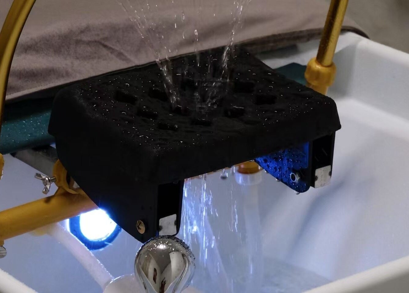 Pedicure station at Renew Beauty Spa, Melbourne, Victoria, AU, offering relaxing foot treatments and comfort.