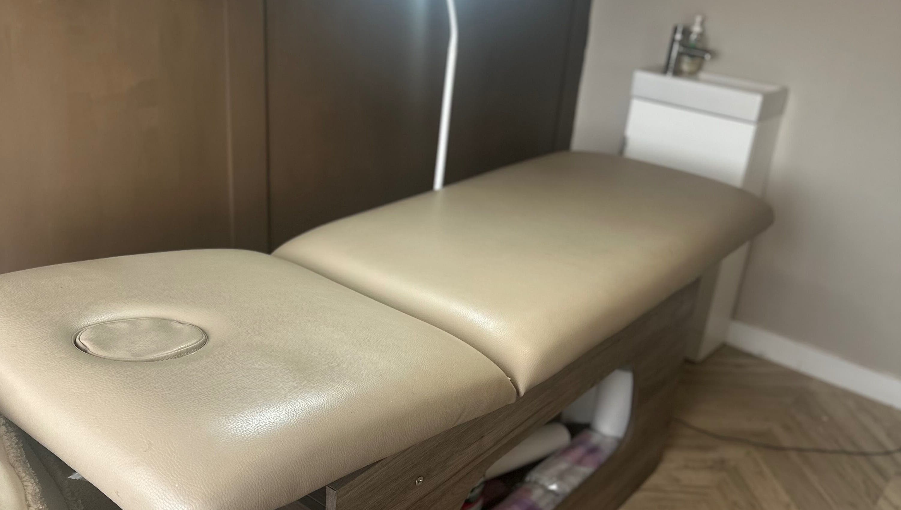 Relaxing spa table at Haus Of Lyons, Spennymoor, England, GB, offering premium wellness services.