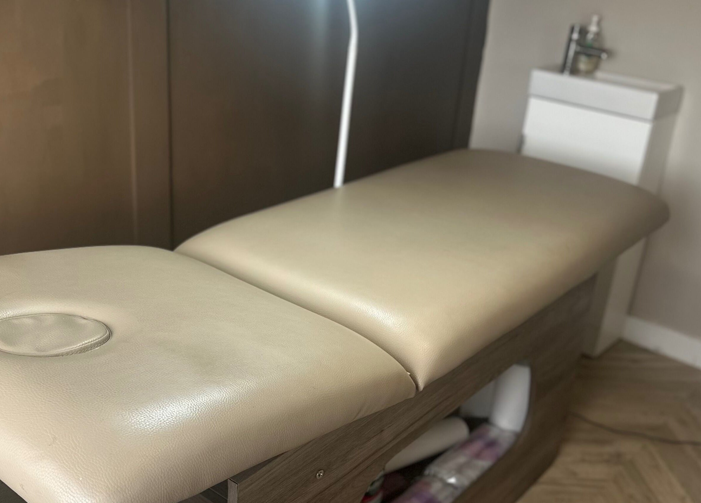 Relaxing spa table at Haus Of Lyons, Spennymoor, England, GB, offering premium wellness services.