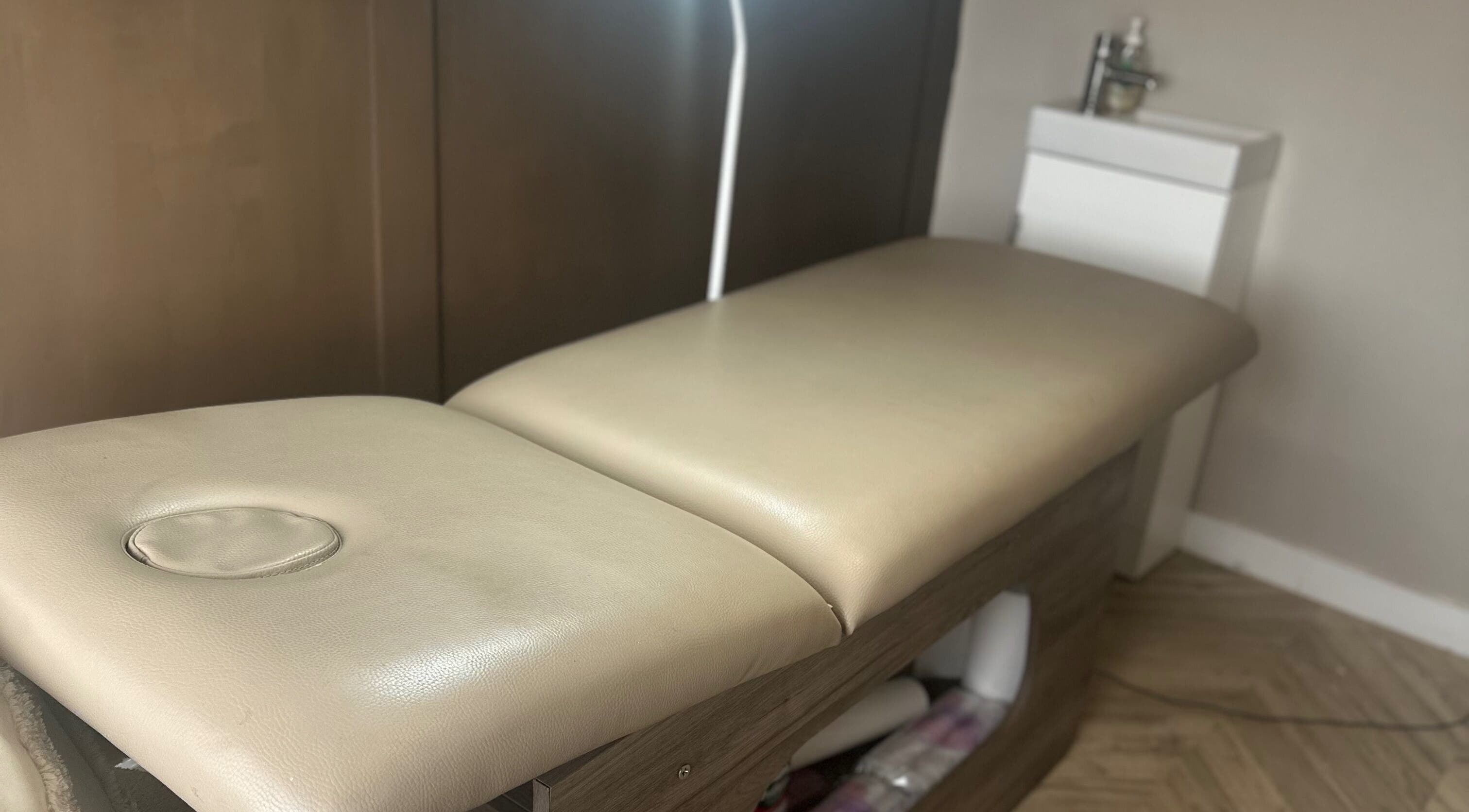 Relaxing spa table at Haus Of Lyons, Spennymoor, England, GB, offering premium wellness services.