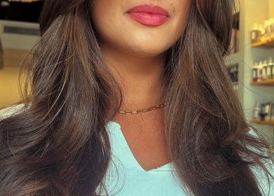Elegant brunette hairstyle at Moss Hair Artistry, Neutral Bay, New South Wales, AU.
