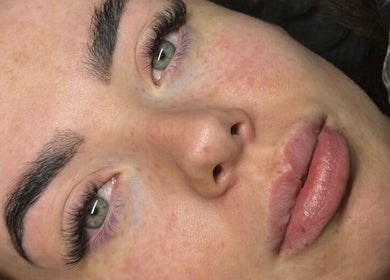 Beautiful eyelash extension at The Lash Lodge in Newry, Northern Ireland, GB, showcasing expert styling.