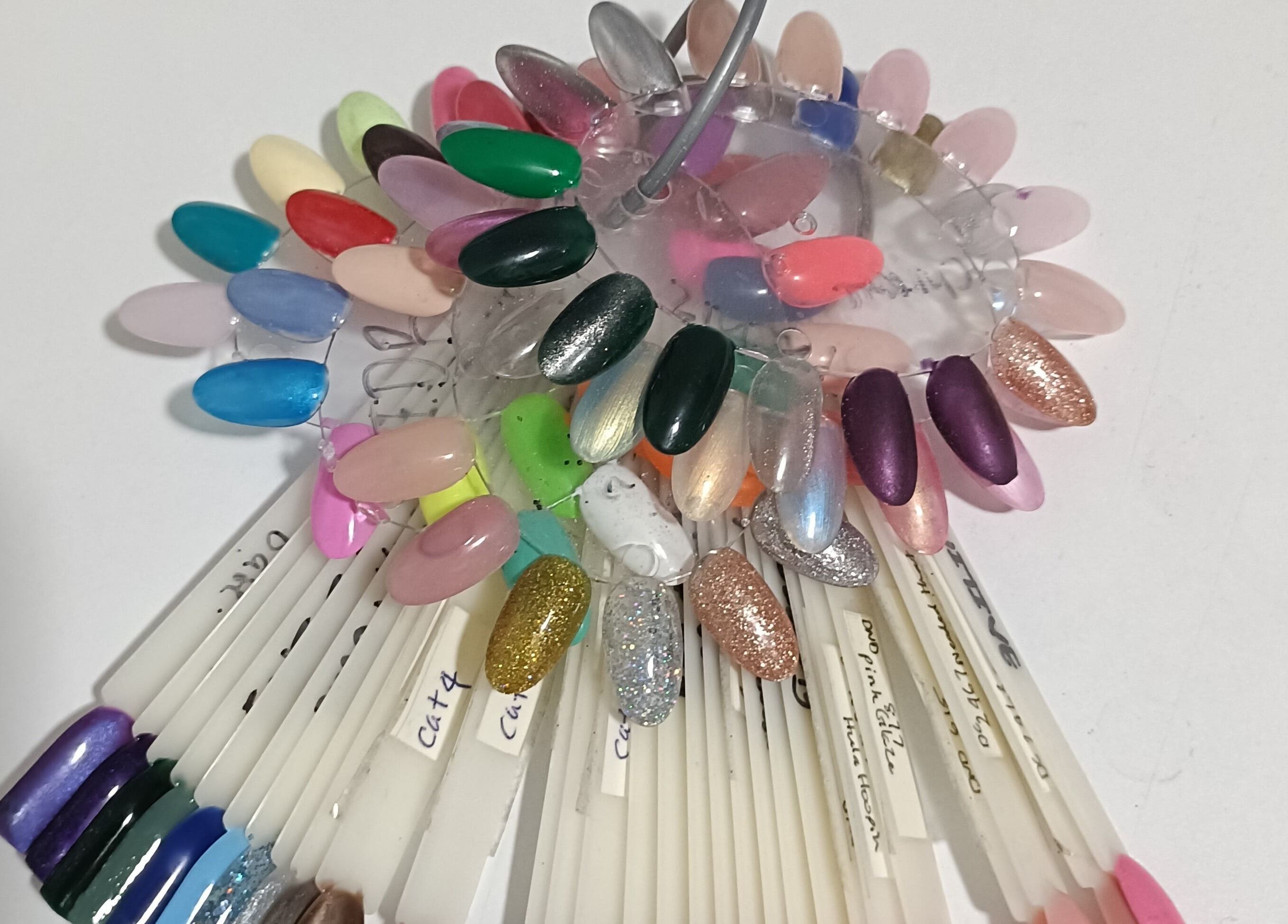 Colorful nail art samples at GemxGel Nail Art Studio, Whalan, New South Wales, AU.