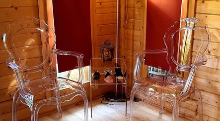 Elegant therapy room with modern chairs at Laura Kitto - LMK Complementary Therapist in Rochester, England, GB.