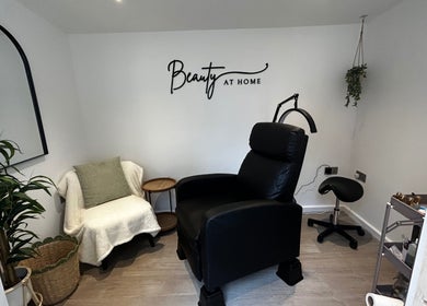 Relaxing therapy chair at Beauty At Home, Speen, England, GB in a tranquil setting.