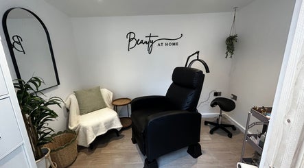 Relaxing therapy chair at Beauty At Home, Speen, England, GB in a tranquil setting.