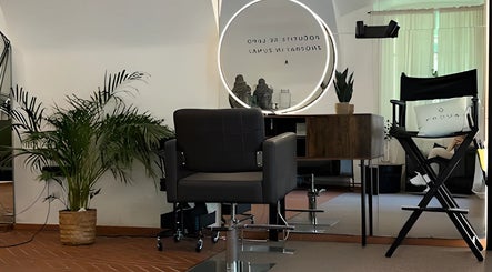 Elegant styling chair at WoW Beauty Lab, Ljubljana, Ljubljana, SI, reflecting modern luxury.