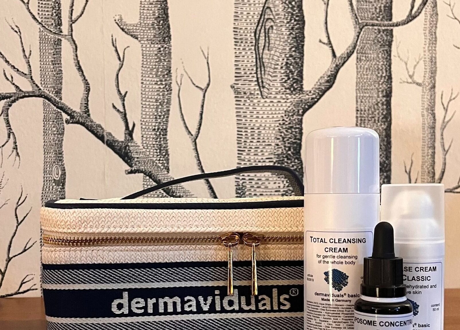 Dermaviduals skincare products on display at Nourish Spa and Skin Clinic, Melbourne, VIC, AU.