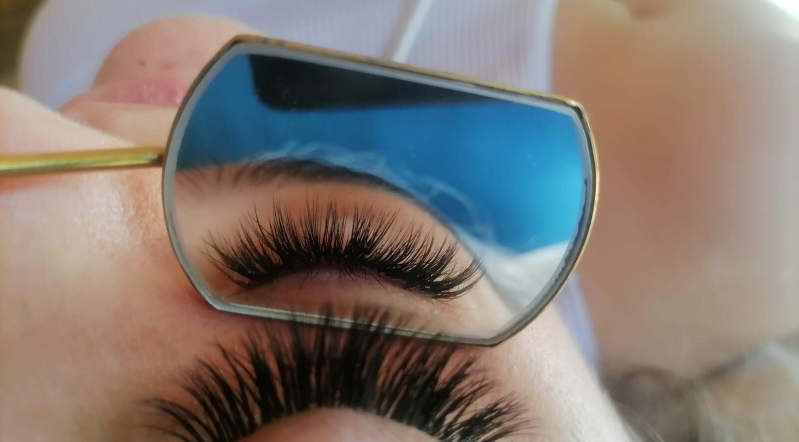 Close-up of eyelash extension at Studio M Lash & Brows, Cape Town, Western Cape, ZA.