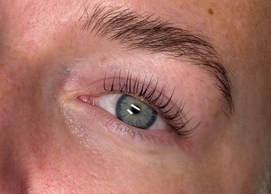 Close-up of elegant lashes at Lovely Lashes By Sofia, Widley, England, GB.