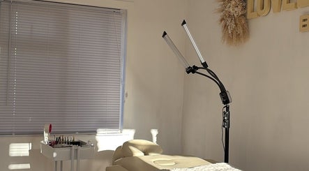 Lovely Lashes By Sofia lash room with serene lighting in Widley, England, GB.