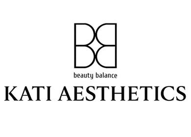 Kati Aesthetics logo with 'Beauty Balance' symbol, London, England, GB.