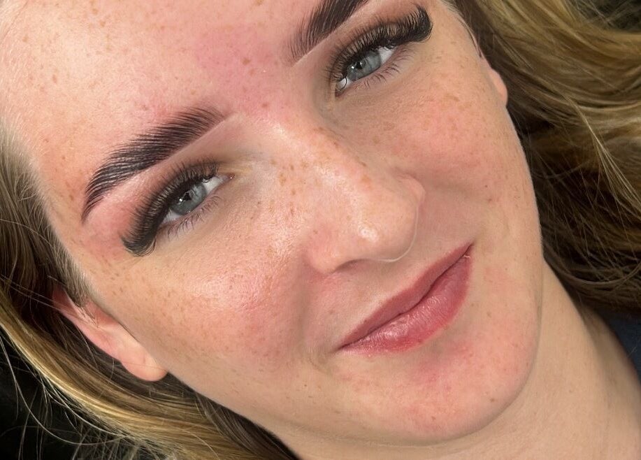 Woman with expertly shaped brows by Brows By Morgan Medaci, Port Seton, Scotland, GB.